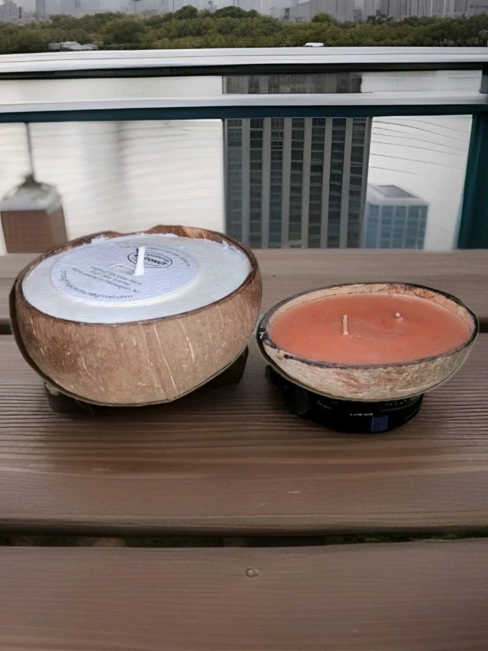 Geniune Coconut Shell Candle+Koppe's Kokonuts Kandles Candle Coconut Shell .New